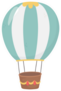 Hot Air Balloon Design Sticker