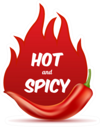 Hot and Spicy Pepper Sticker