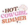  Hot Cowgirl Summer Cute Lettering Sticker