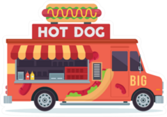 Hot Dog Truck Sticker