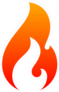 Hot Fire Symbol Sticker
