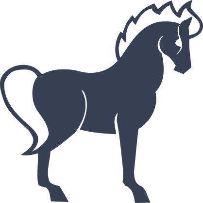 Hot Flaming Horse Sticker