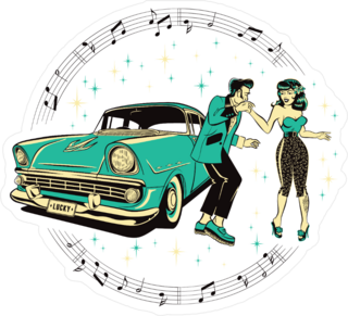 Hot Rod Dancers Sticker