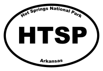 Hot Springs National Park Oval Sticker