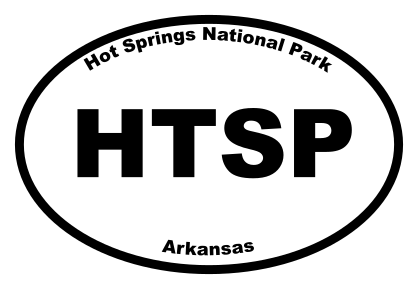 Hot Springs National Park Oval Sticker