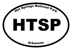 Hot Springs National Park Oval Sticker