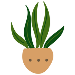 House Plant Snake Plant Design Sticker