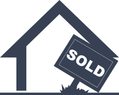 House With Sold Sign Sticker