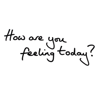 How Are You Feeling Today? Handwritten Sticker