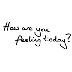 How Are You Feeling Today? Handwritten Sticker