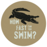 How Fast Can You Swim? Crocodile Sticker