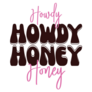 Howdy Honey Cowgirl Lettering Sticker