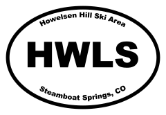 Howelsen Hill Ski Area Oval Sticker