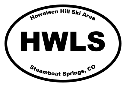 Howelsen Hill Ski Area Oval Sticker