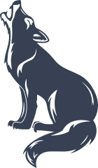 Howling Coyote Sticker