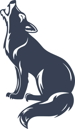 Howling Coyote Sticker