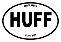 Huff Hills Oval Sticker