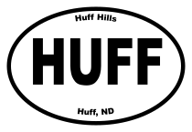 Huff Hills Oval Sticker