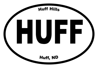 Huff Hills Oval Sticker