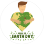 Hug Earth Sticker