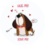 Hug Me Bernard Sticker