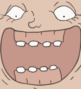 Huge Smile Troll Face Meme Sticker