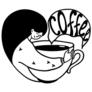Hugging Big Coffee Sticker