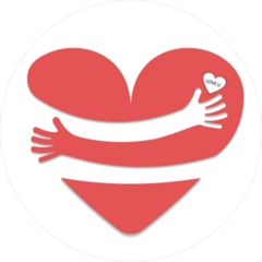 Hugging Heart Symbol Sticker