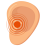 Human Sore Ear Illustration Sticker