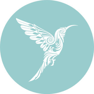 Hummingbird In Luxuary Ornament Style Sticker