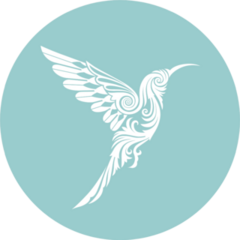 Hummingbird In Luxuary Ornament Style Sticker