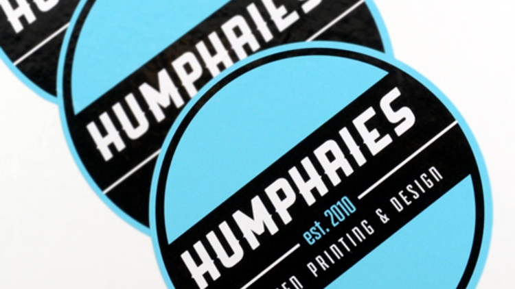 Humphries Screen Printing Custom Circle Stickers