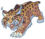 Hungry Cartoon Bobcat Sticker