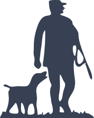 Hunter And Dog Sticker