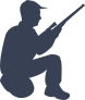 Hunter Kneeling Sticker