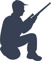 Hunter Kneeling Sticker