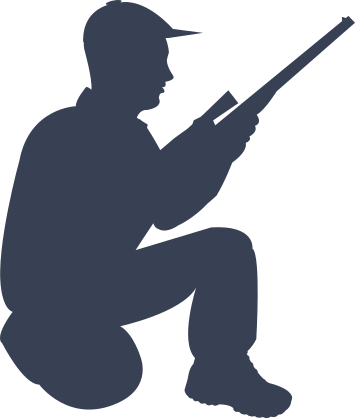 Hunter Kneeling Sticker