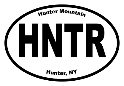 Hunter Mountain Oval Sticker