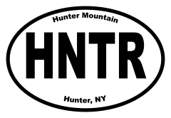 Hunter Mountain Oval Sticker