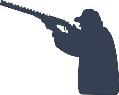 Hunter Shooting Rifle Sticker