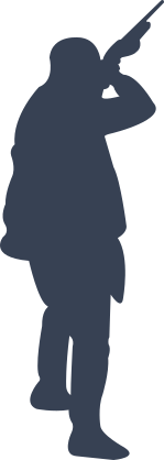 Hunter Shooting Sticker