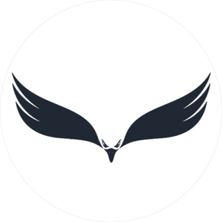 Hunting Eagle Negative Space Sticker