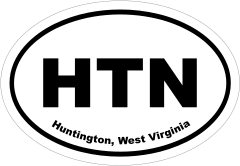 Huntington, West Virginia Oval Stickers