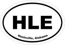 Huntsville, Alabama Oval Stickers