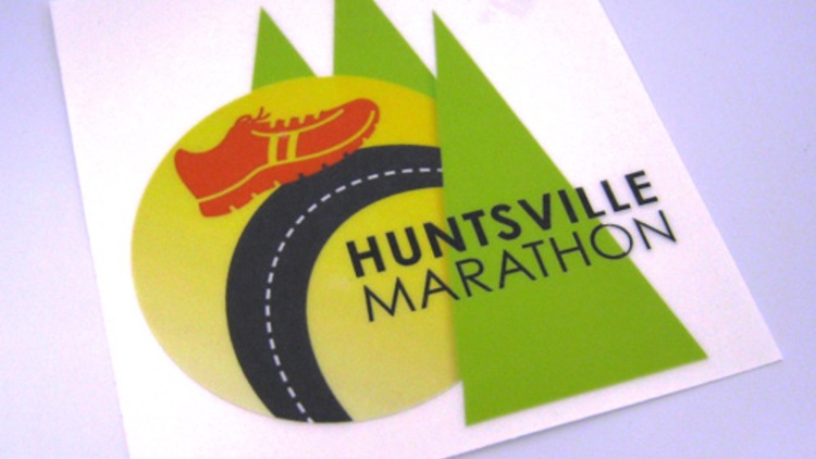 Huntsville Marathon Multi-Color Cut-Out Stickers