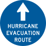 Hurricane Evacuation Ramp Sticker