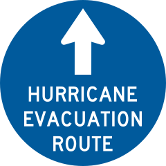 Hurricane Evacuation Ramp Sticker
