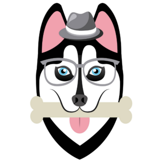 Husky Detective Sticker