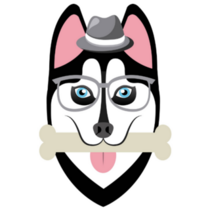 Husky Detective Sticker