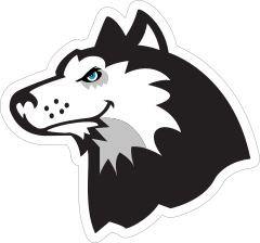 Husky Head Mascot Sticker